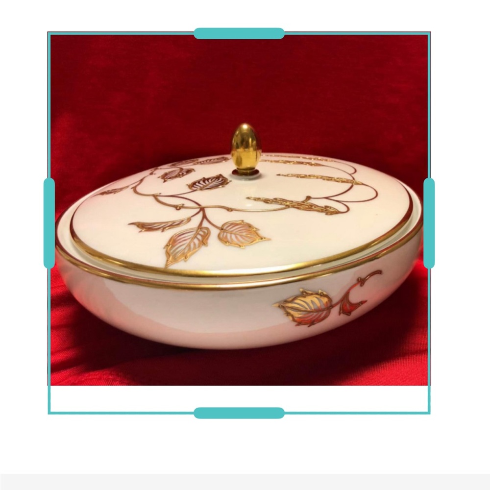 Covered dish only- VTG Hertel Jacob Porzellan dish with cover